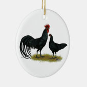 Tomeru Long Crower Chickens Keramikornament (Rechts)