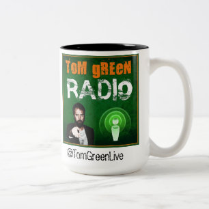 Tomgrüne Radiokaffee-Tasse Zweifarbige Tasse
