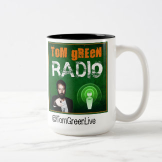 Tomgrüne Radiokaffee-Tasse Zweifarbige Tasse