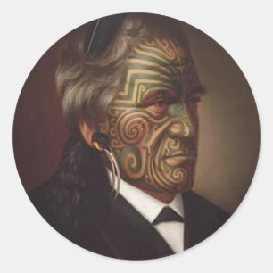 "Tomika Te Mutu" - Gottfried Lindauer Sticker