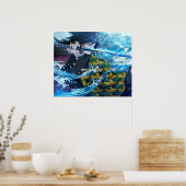 Tomioka giyuu Dämon Poster (Küche)