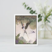 Tommelise by William Heath Robinson Postkarte (Stehend Vorderseite)