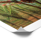 Tommelise ist sehr trostlos auf dem Lilienblatt, Poster (Ecke)