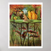 Tommelise ist sehr trostlos auf dem Lilienblatt, Poster (Vorne)