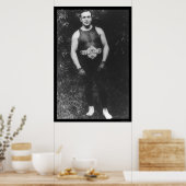Tommy Burns Boxing 1910 Poster (Küche)