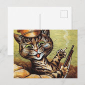 Tommy Catkins Louis Wain Postkarte (Vorne/Hinten)