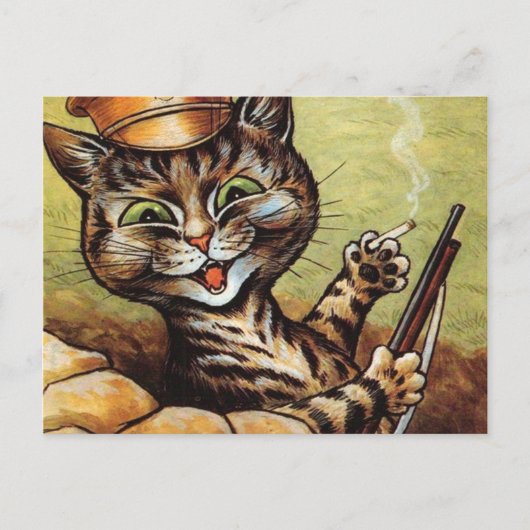Tommy Catkins Louis Wain Postkarte (Vorderseite)