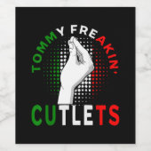 Tommy Cutlets Weinetikett (Einzelnes Label)