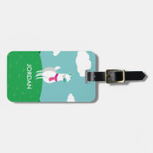 Tommy das Lama Gepäckanhänger (Vorderseite horizontal)