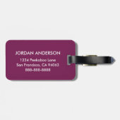 Tommy das Lama Gepäckanhänger (Rückseite horizontal)