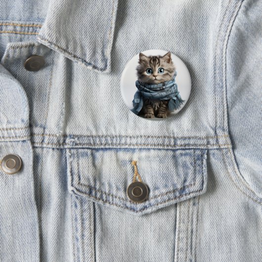 Tommy, die fließendste Tabby-Katze Button (Beispiel)
