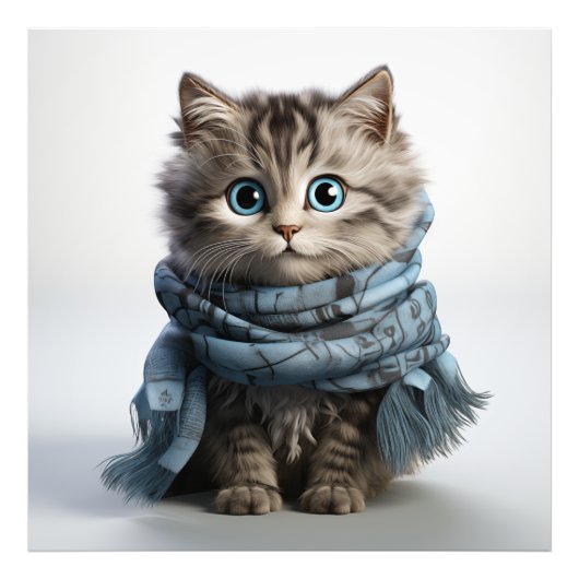 Tommy, die fließendste Tabby-Katze Fotodruck (Vorne)