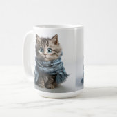 Tommy, die fließendste Tabby-Katze Kaffeetasse (Vorderseite Links)