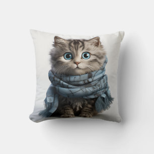 Tommy, die fließendste Tabby-Katze Kissen