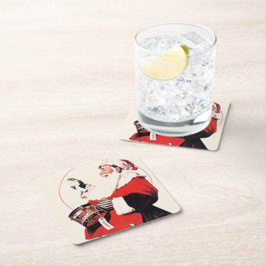 Tommy Drum Rechteckiger Pappuntersetzer (Vor Ort)