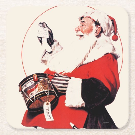 Tommy Drum Rechteckiger Pappuntersetzer (Vorderseite)