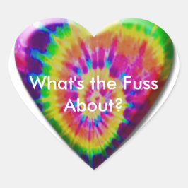 Tommy G Gefärbte Krawatte Heart Herz-Aufkleber