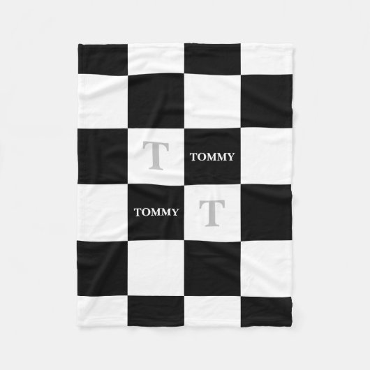 TOMMY Name Custom Kids Unisex Kinderzimmer Name Re Fleecedecke (Vorderseite)