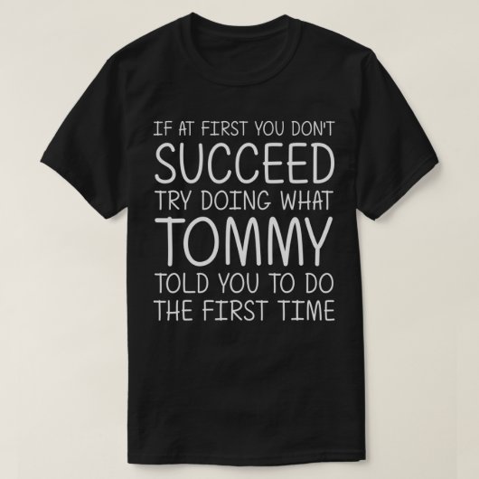 TOMMY Name Personalisiert Birthday Funny Christmas T-Shirt (Design vorne)