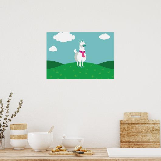 Tommy the Llama Poster (Küche)