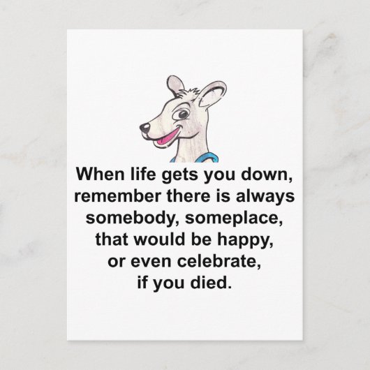 Tommy The Tschreckble Kangaroo 1 Postkarte (Vorderseite)