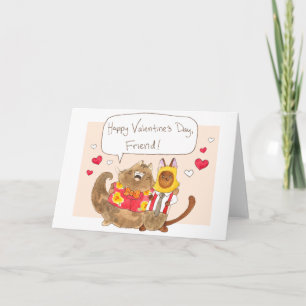 Tommy und Elvis valentine Feiertagskarte