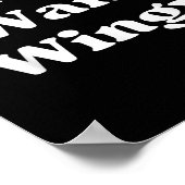 Tommy Want Wingy Funny Tommy 90's Retro  Poster (Ecke)