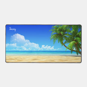 Tommy's schönes Beach Day Desk Pad Schreibtischunterlage