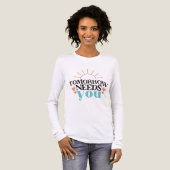 Tomorrow Needs You Mental Health Hope Inspiration Tri-Blend Shirt (Vorderseite voll)
