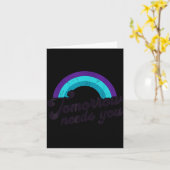 Tomorrow Needs You Mental Health Message Suicide A Karte (Gelbe Blume)