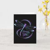 Tomorrow Needs You Suicide Awareness Dragonfly  Karte (Gelbe Blume)