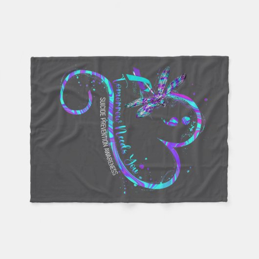 Tomorrow Needs You Suicide Prevention Awareness Dr Fleecedecke (Vorderseite (Horizontal))