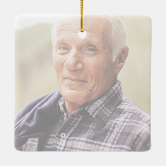 Tomorrow Starts Without Me Square Ceramic Ornament (Rückseite)