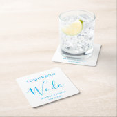 Tomorrow We Do Minimal and Chic | Wedding  Rechteckiger Pappuntersetzer (Vor Ort)