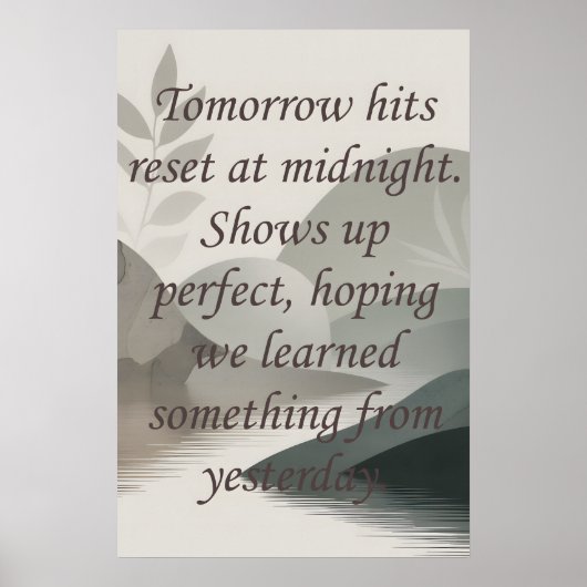 Tomorrows Poster (Vorne)