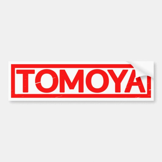 Tomoya Briefmarke Autoaufkleber (Vorne)