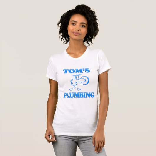 Toms Klempnerarbeit T-Shirt (Vorne ganz)