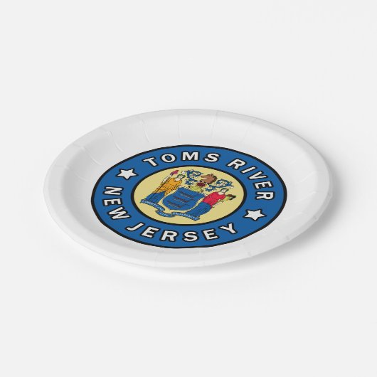 Toms River New Jersey Pappteller (Schrägansicht)