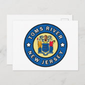 Toms River New Jersey Postkarte (Vorne/Hinten)