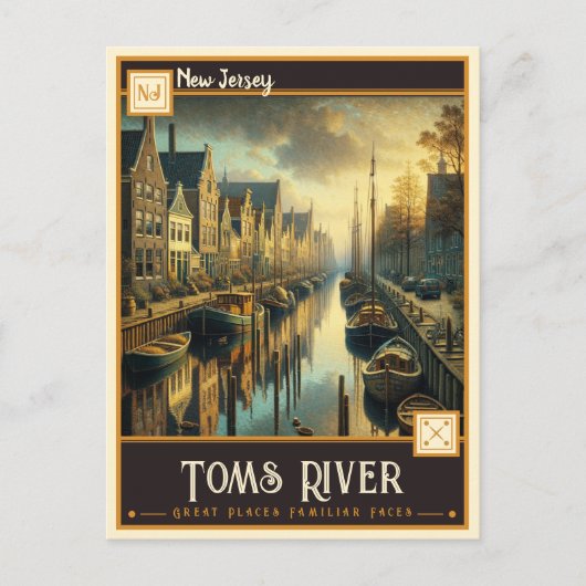 Toms River, New Jersey | VINTAG Postkarte (Vorderseite)