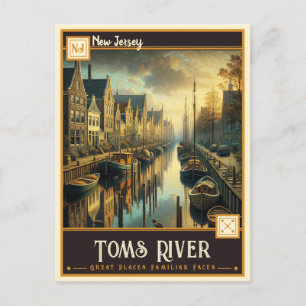 Toms River, New Jersey Vintage Postkarte