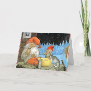 Tomte Fourni, aka Santa Klausel Feiertagskarte