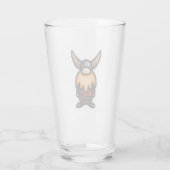 Tomte mit Horned Hat Viking Glass Glas (Rückseite)