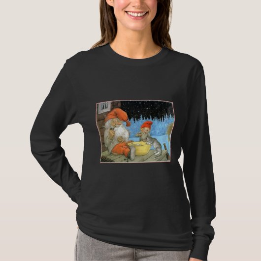 Tomte Nisse, alias Weihnachtsmann T-Shirt (Vorderseite)