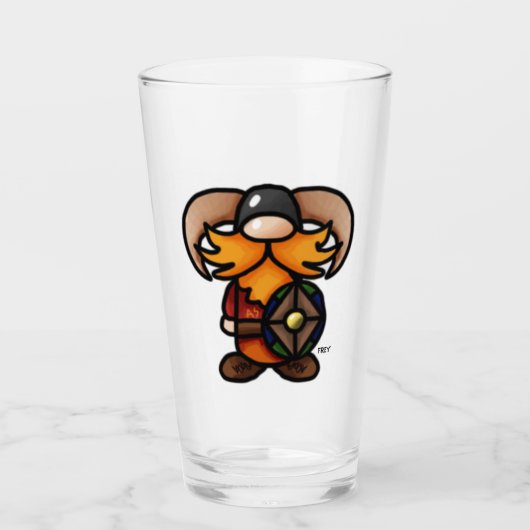 Tomte Viking Frey Glass Glas (Vorderseite)