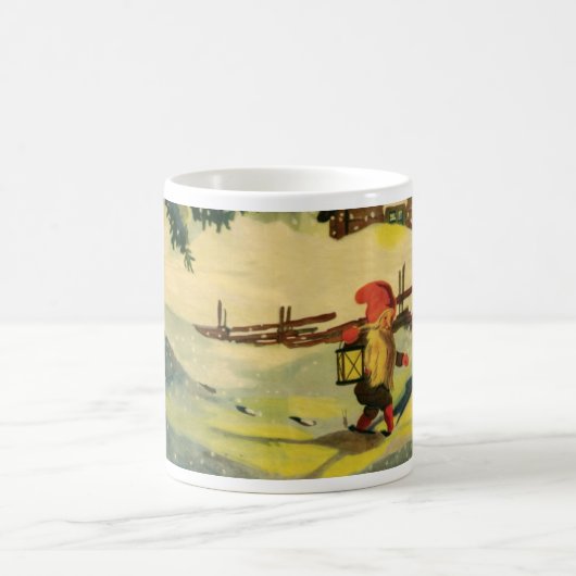 Tomten, das den Bauernhof aufpasst Kaffeetasse (Mittel)