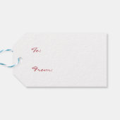 Tomten Gift Tags Geschenkanhänger (Rückseite Horizontal)