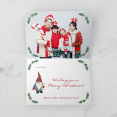 Tomten Weihnachtskarte Feiertagskarte (Innenseite)