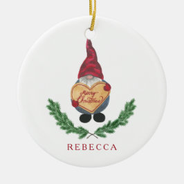 Tomten Weihnachtsverzierung Keramik Ornament