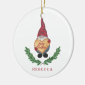 Tomten Weihnachtsverzierung Keramik Ornament (Links)